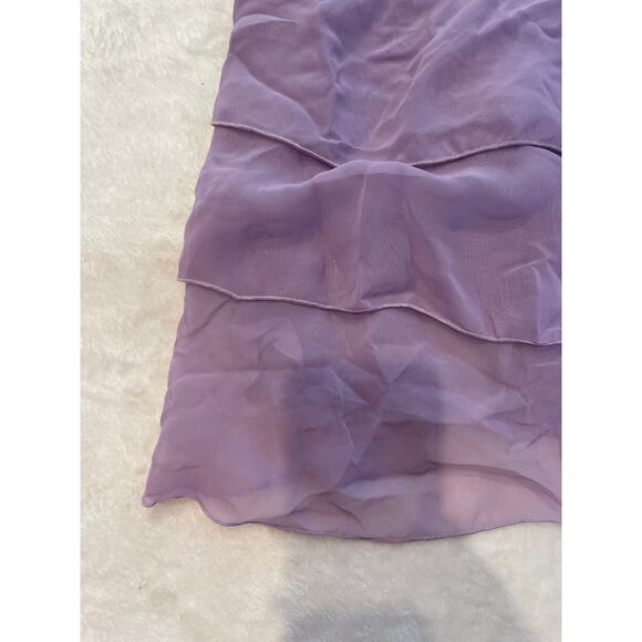 NWT FASHION BUG Contrast Lace Tiered Cami Top & Thong Set Large Purple - Picture 4 of 8